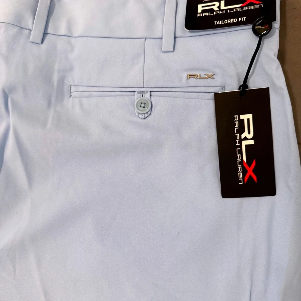 RLX Ralph Lauren Golf Tailored Fit‎ Shorts Mens 38 Light Blue NWT